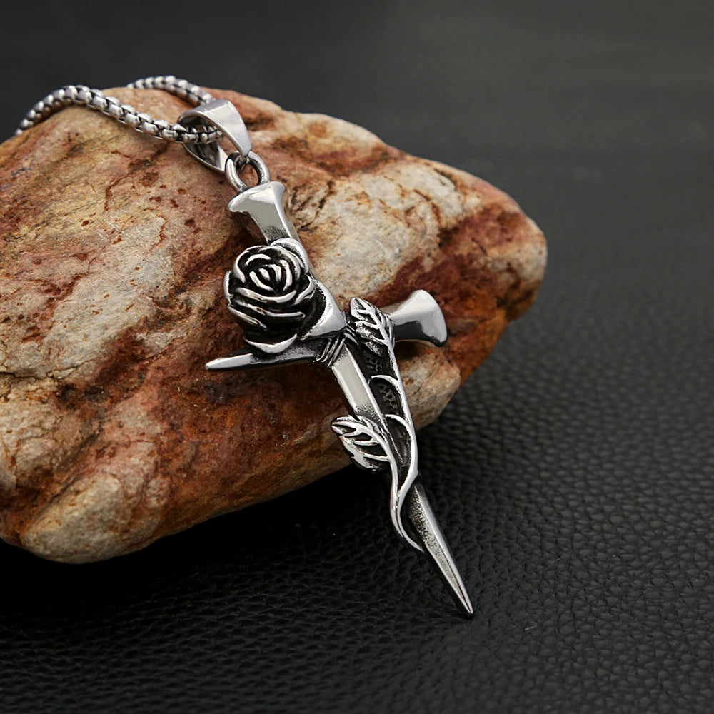 Rose Cross Chain