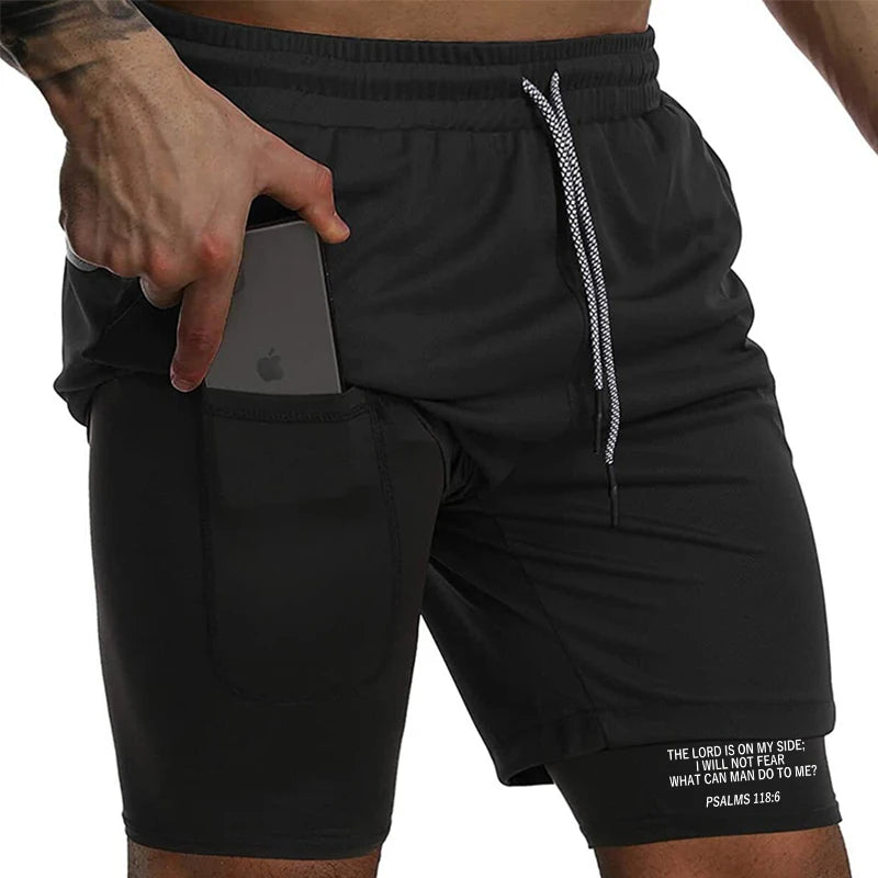 'Faith Over Fear' Compression Shorts