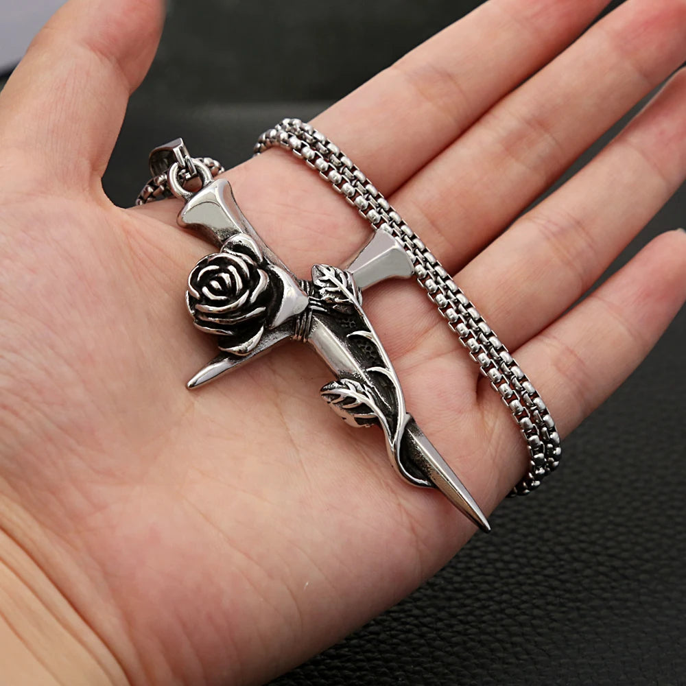 Rose Cross Chain